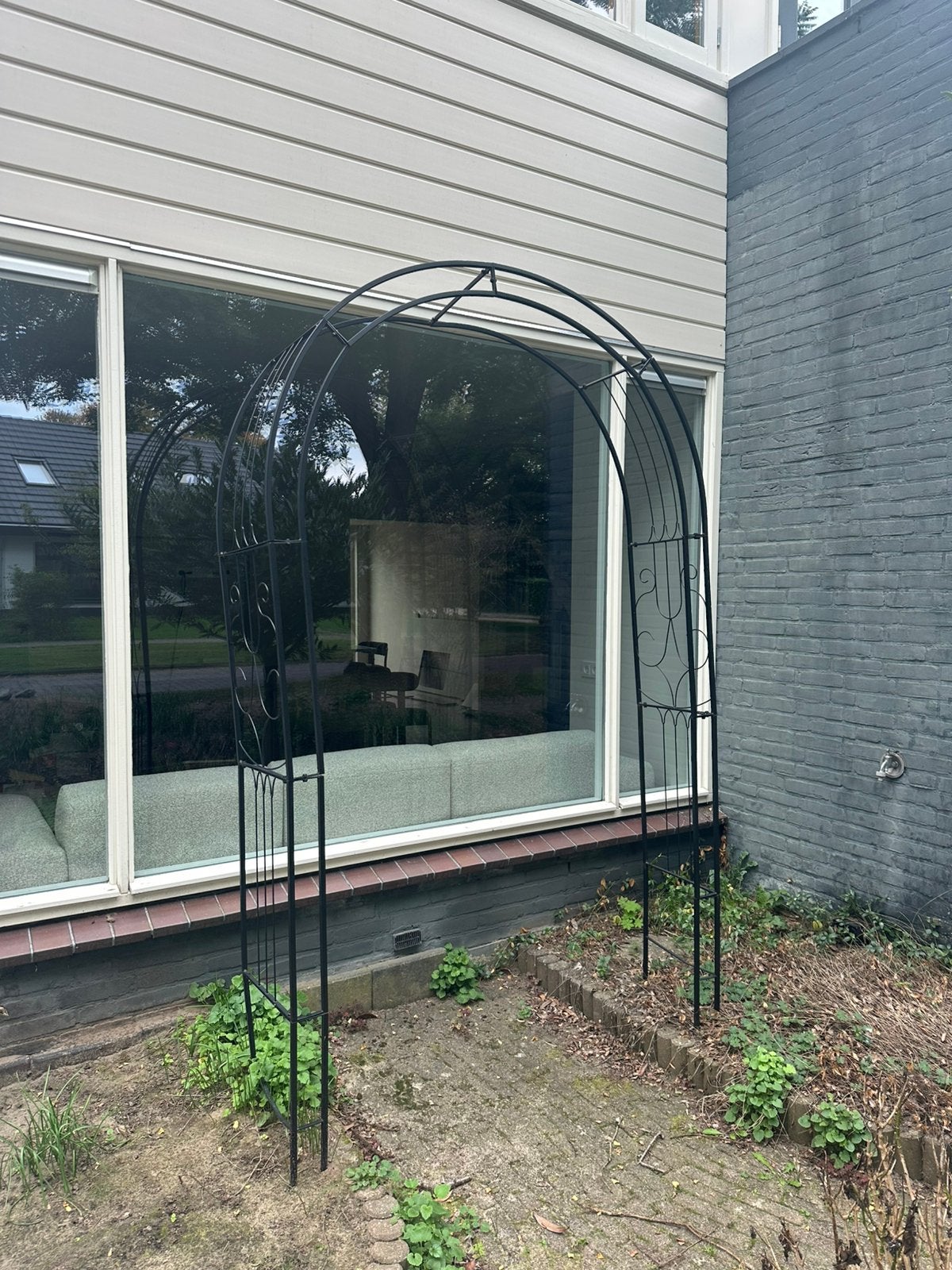 Zwarte boog voor bruiloft of decoratie, Tuin en Terras, Ophalen, Zo goed als nieuw