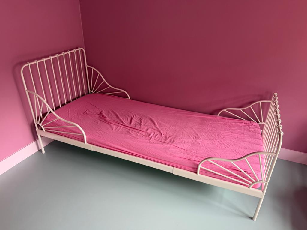 IKEA Meegroeibed Wit - Ideaal voor Kinderkamer, Ophalen, Eenpersoons, Wit, 80 cm