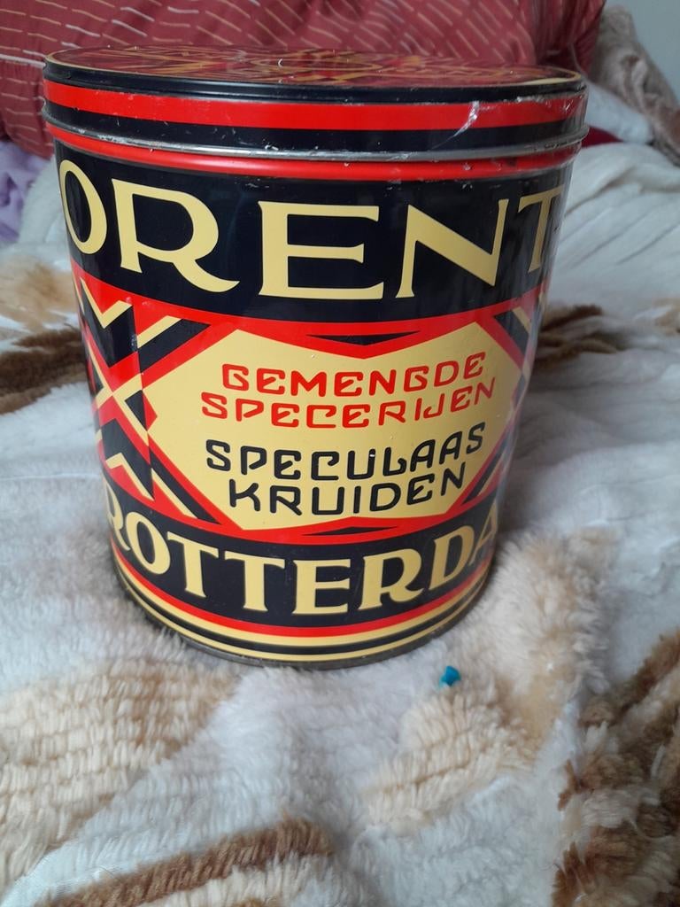 Orenta speculaaskruiden groot blik, Verzamelen, Blikken, Ophalen of Verzenden, Zo goed als nieuw, Overige