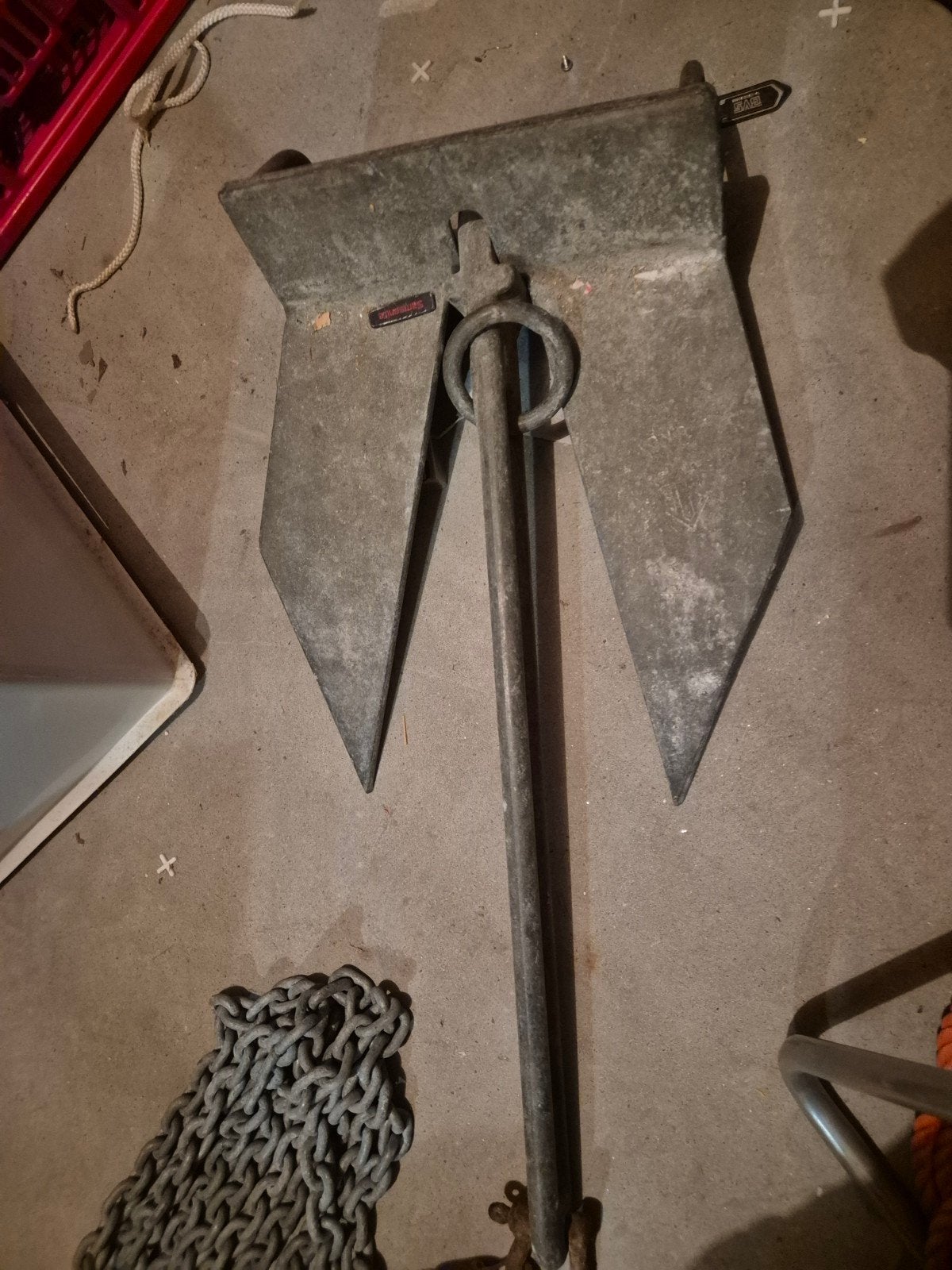 Danforth anker 8 kg - met 5 meter ketting, Watersport en Boten, Ophalen, Overige typen