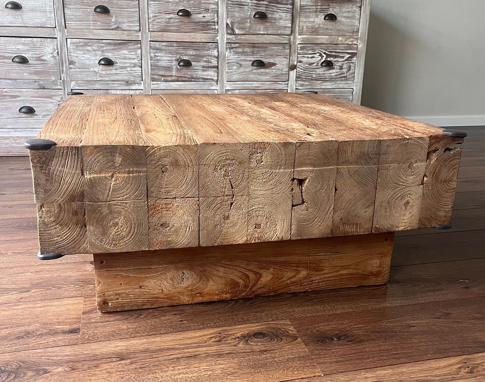 Massief teakhouten salontafel, Ophalen, 50 tot 100 cm, 50 tot 100 cm, 5 – 50