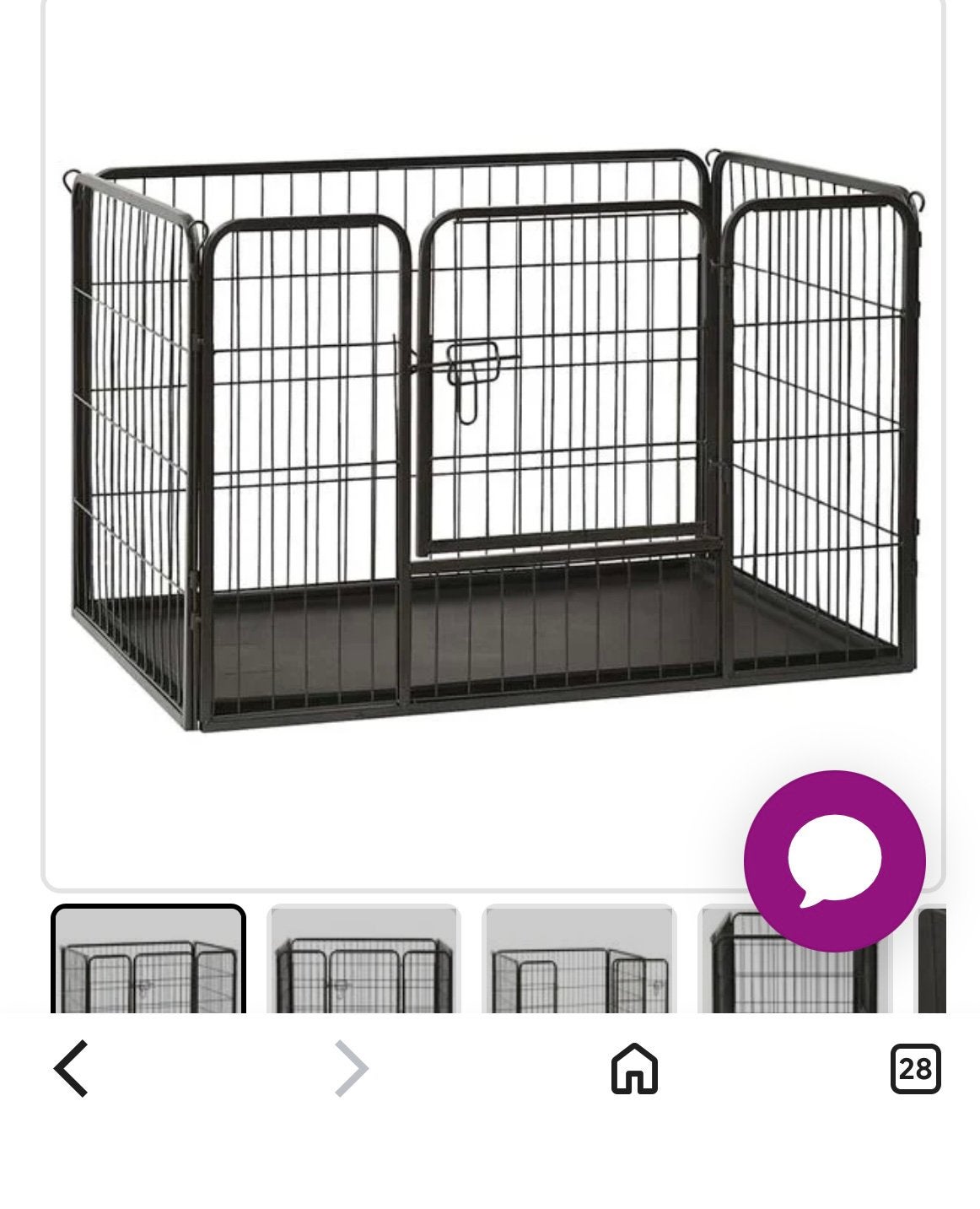 Hondenren hondenhok puppyren puppy hok 92x59x61, Ophalen, Gebruikt, 65 tot 100 cm, Hondenhok