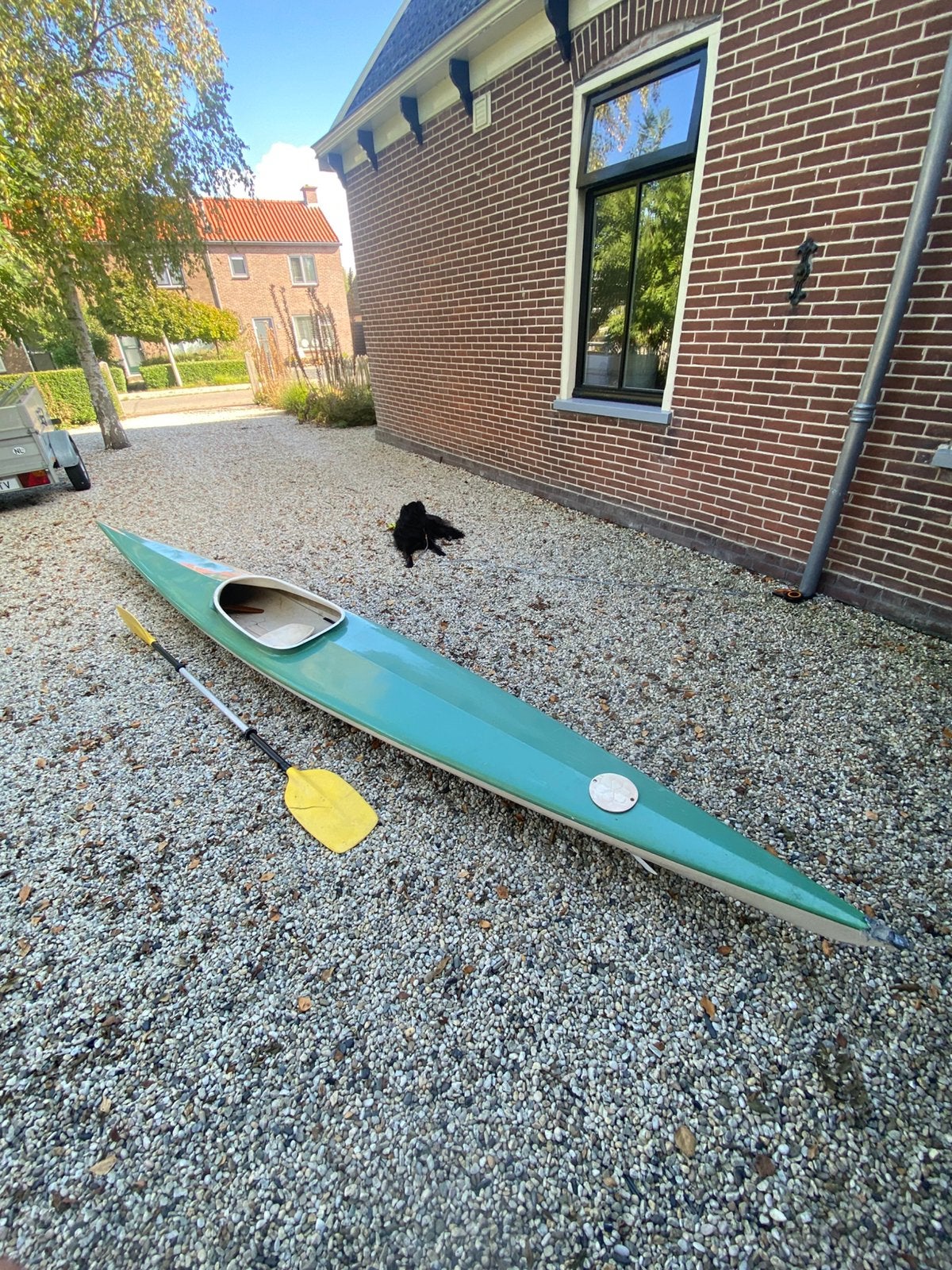 Toerkano/kajak 1 persoons, Watersport en Boten, Ophalen, Gebruikt, Eén persoon, Met peddels