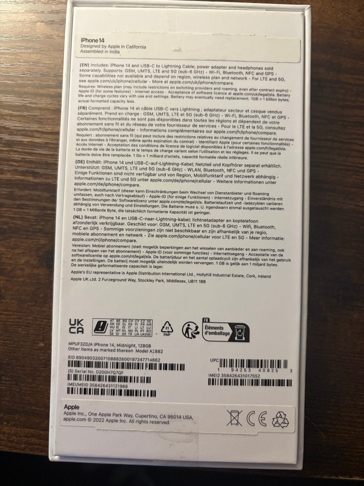 Foto 5 van iPhone 14 128GB Midnight