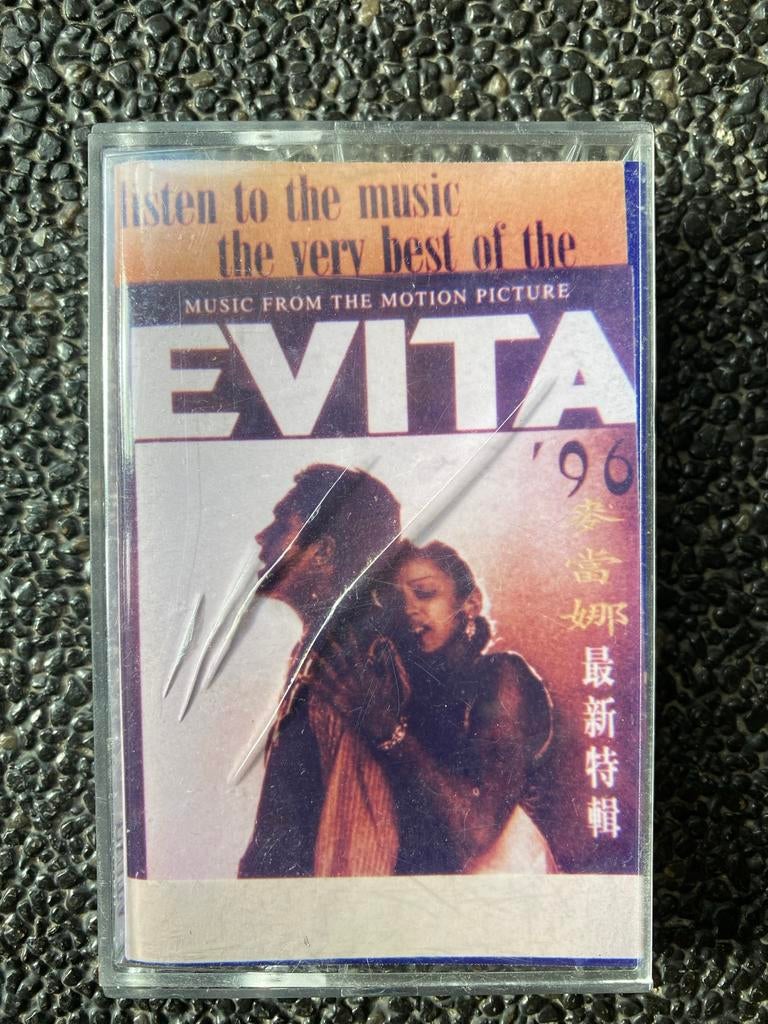 Evita '96 - The Very Best Of - Cassettebandje, Gebruikt, Filmmuziek en Soundtracks, 1 bandje, Ophalen of Verzenden