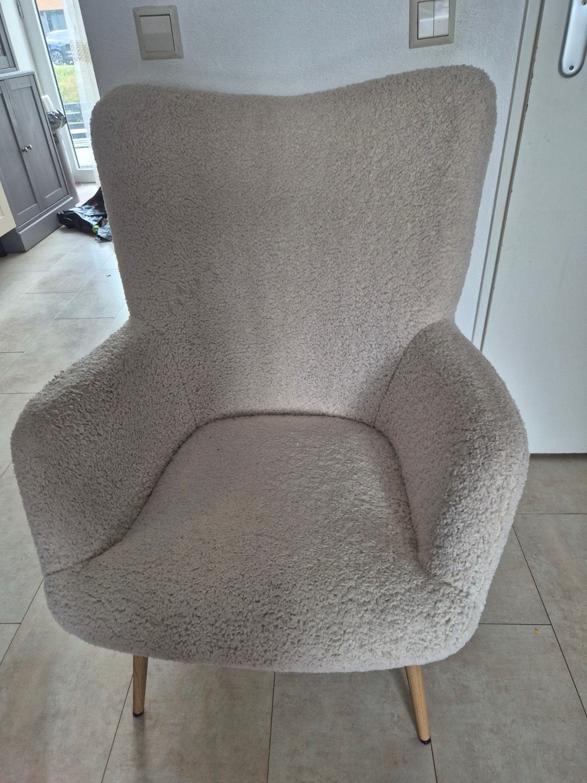Comfortabele teddy fauteuil stoel, Huis en Inrichting, Ophalen, Hout, Gebruikt, Overige kleuren