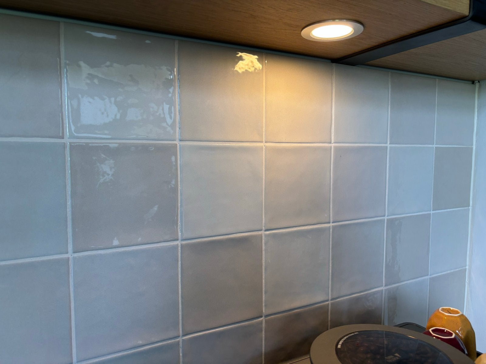 65 Spaanse Zellige Ivory Wandtegels 12x12 cm met voeg, Nieuw, Ophalen of Verzenden, Minder dan 20 cm, Minder dan 5 m²
