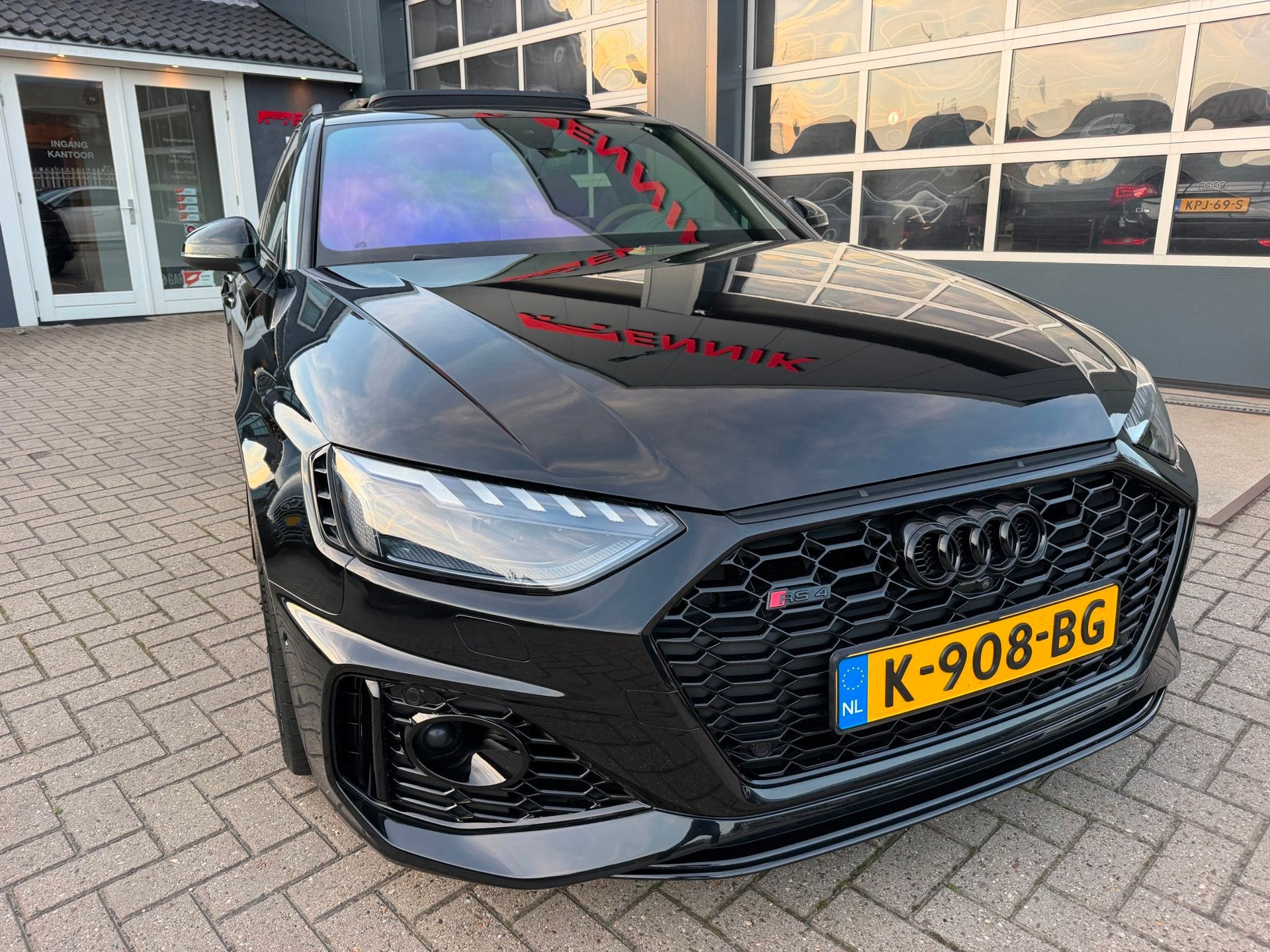 Audi A4 Avant 2.9 TFSI RS 4 quattro / Pano / Keramisch / ABT, Auto's, Dealer onderhouden, Gebruikt, Zwart, Vierwielaandrijving