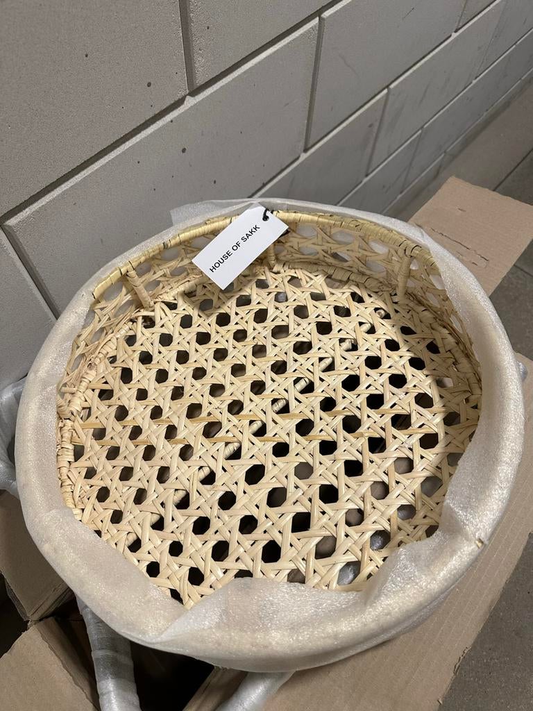 Rotan bijzettafels House of Sakk - Set van 2, Overige materialen, Rond, Nieuw, 55 tot 75 cm