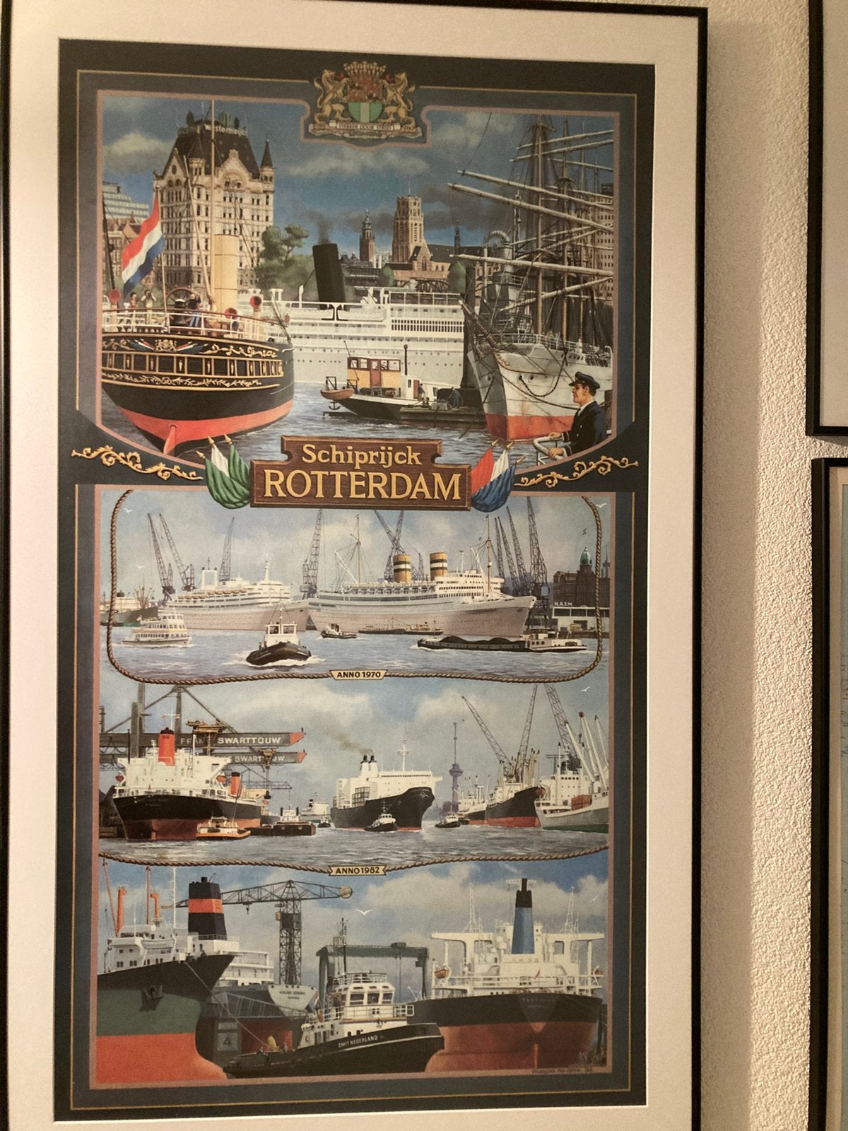 Lijst Rotterdam, Antiek en Kunst, Kunst | Schilderijen | Klassiek, Ophalen, Ingelijst, Realistisch, Print