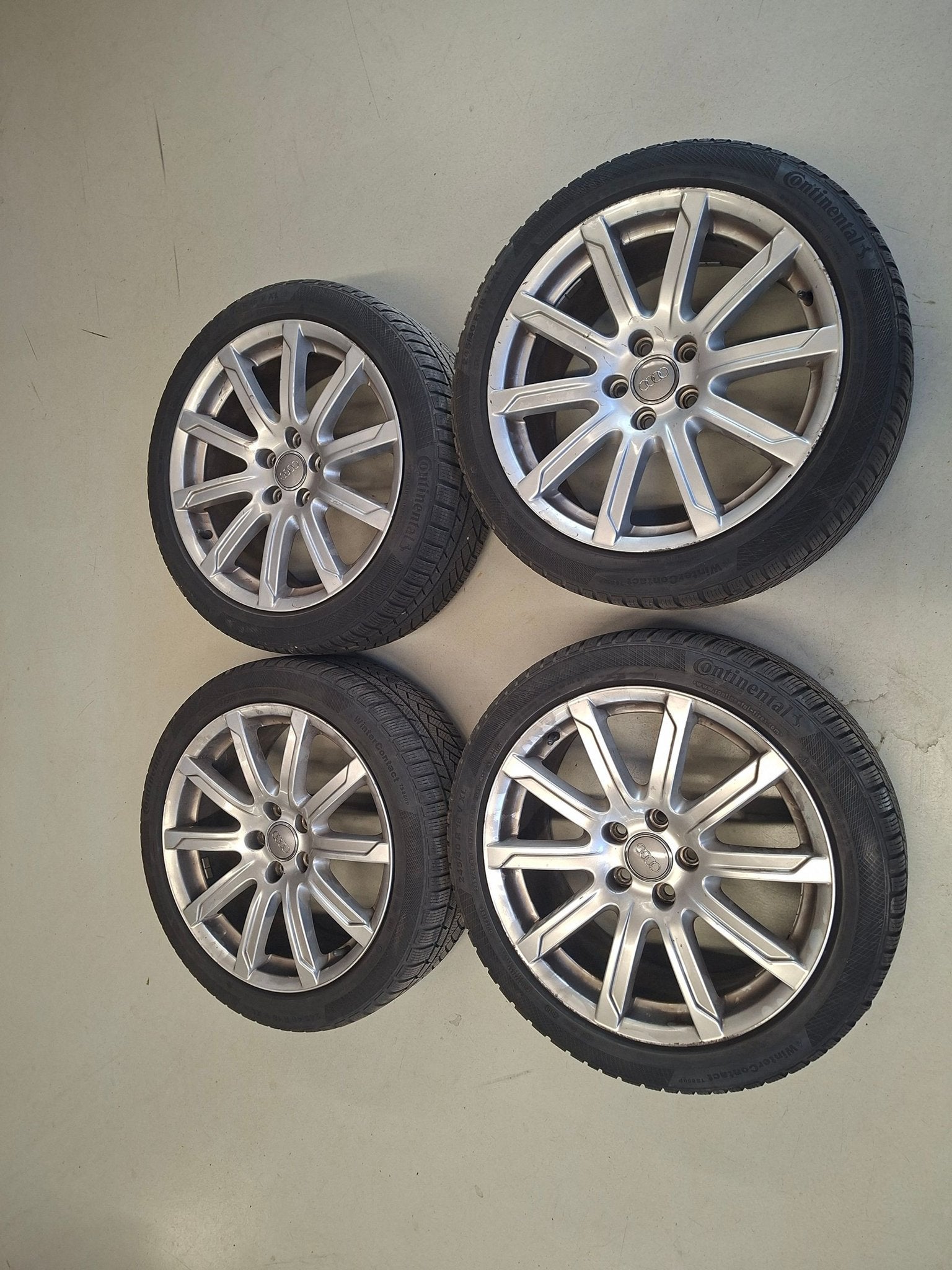 Audi A6 2010 winterwielen set Origineel Audi 18 inch, Auto-onderdelen, 18 inch, -, -, Banden en Velgen