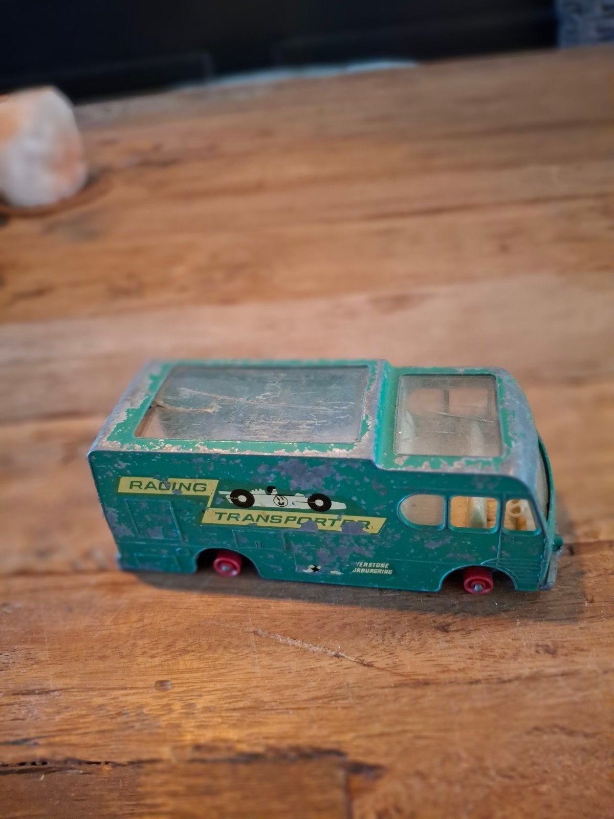 Vintage Matchbox Racing Car Transporter Engeland, Ophalen of Verzenden, Gebruikt
