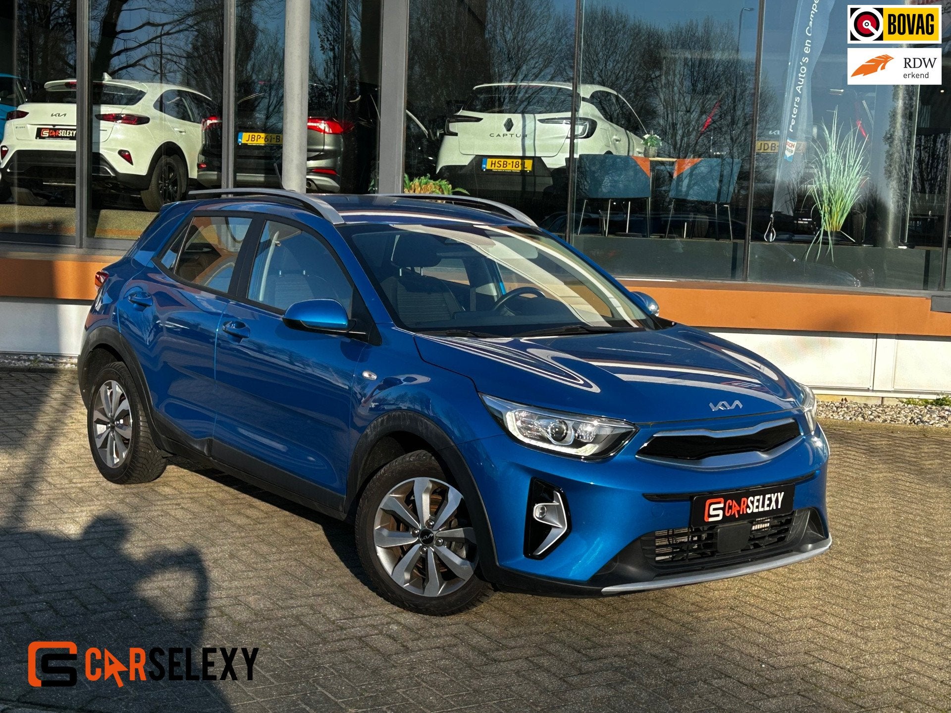 Kia Stonic 1.0 T-GDi MHEV DynamicLine | Automaat, Zwart, Blauw, 100 pk, Bedrijf