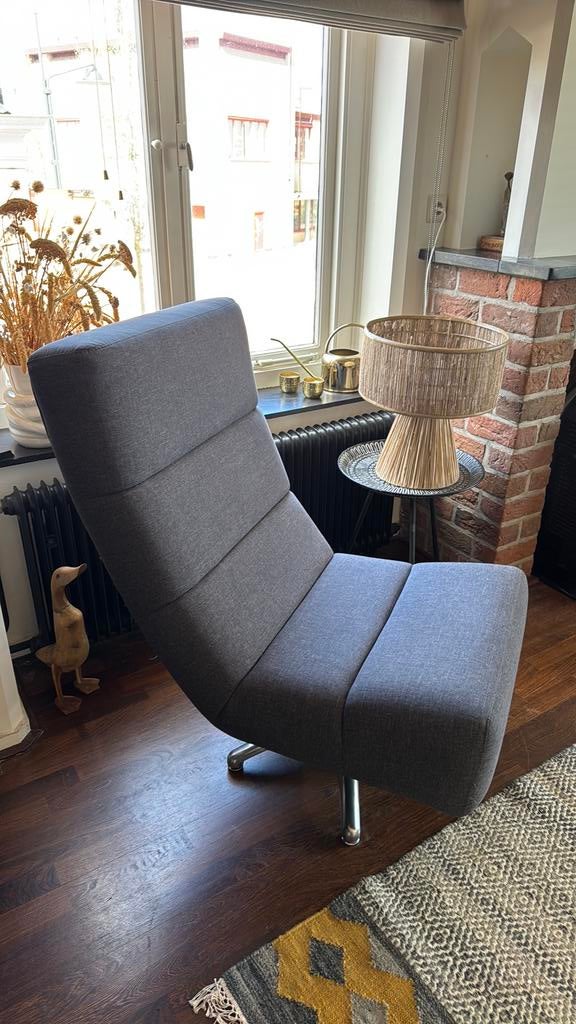 Fauteuils Grijs draai, Huis en Inrichting, Fauteuils, Ophalen, 75 tot 100 cm, Zo goed als nieuw, 75 tot 100 cm