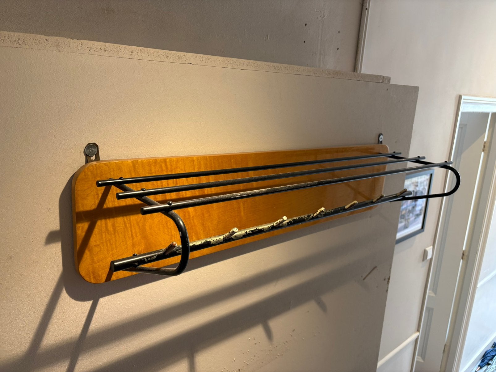 Roede | Kapstok | Vintage frame, Zo goed als nieuw, Minder dan 100 cm, Hout, Ophalen