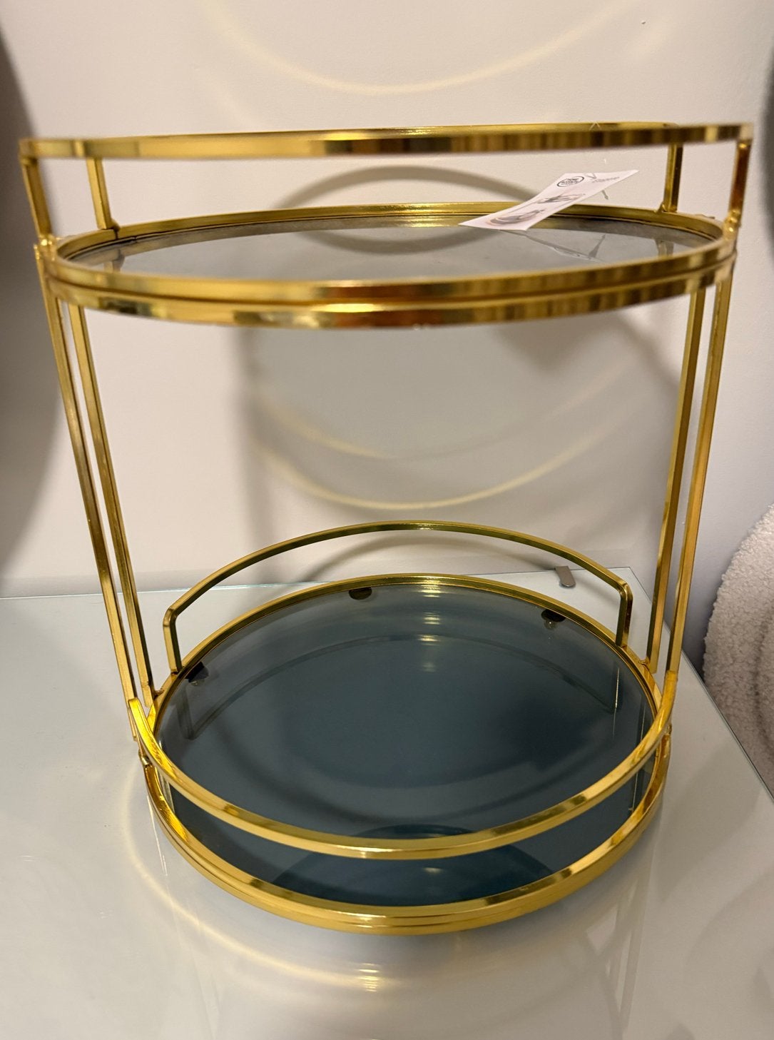 Gouden etagère, Ophalen, Nieuw, Etagère, Metaal