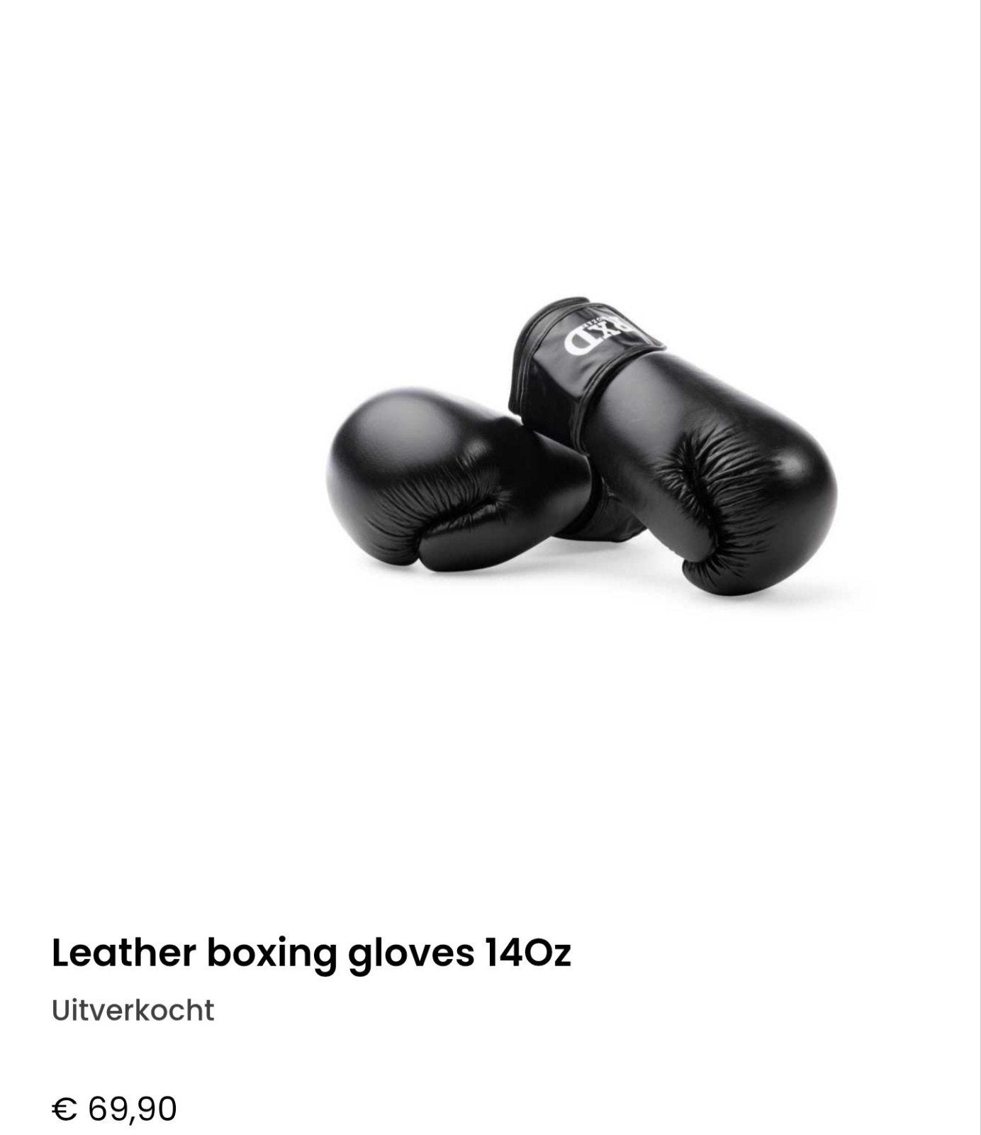 Grote partij RXD Gear Leren Bokshandschoenen 14oz Zwart, Ophalen of Verzenden, Nieuw, Overige, Vechtsportbescherming