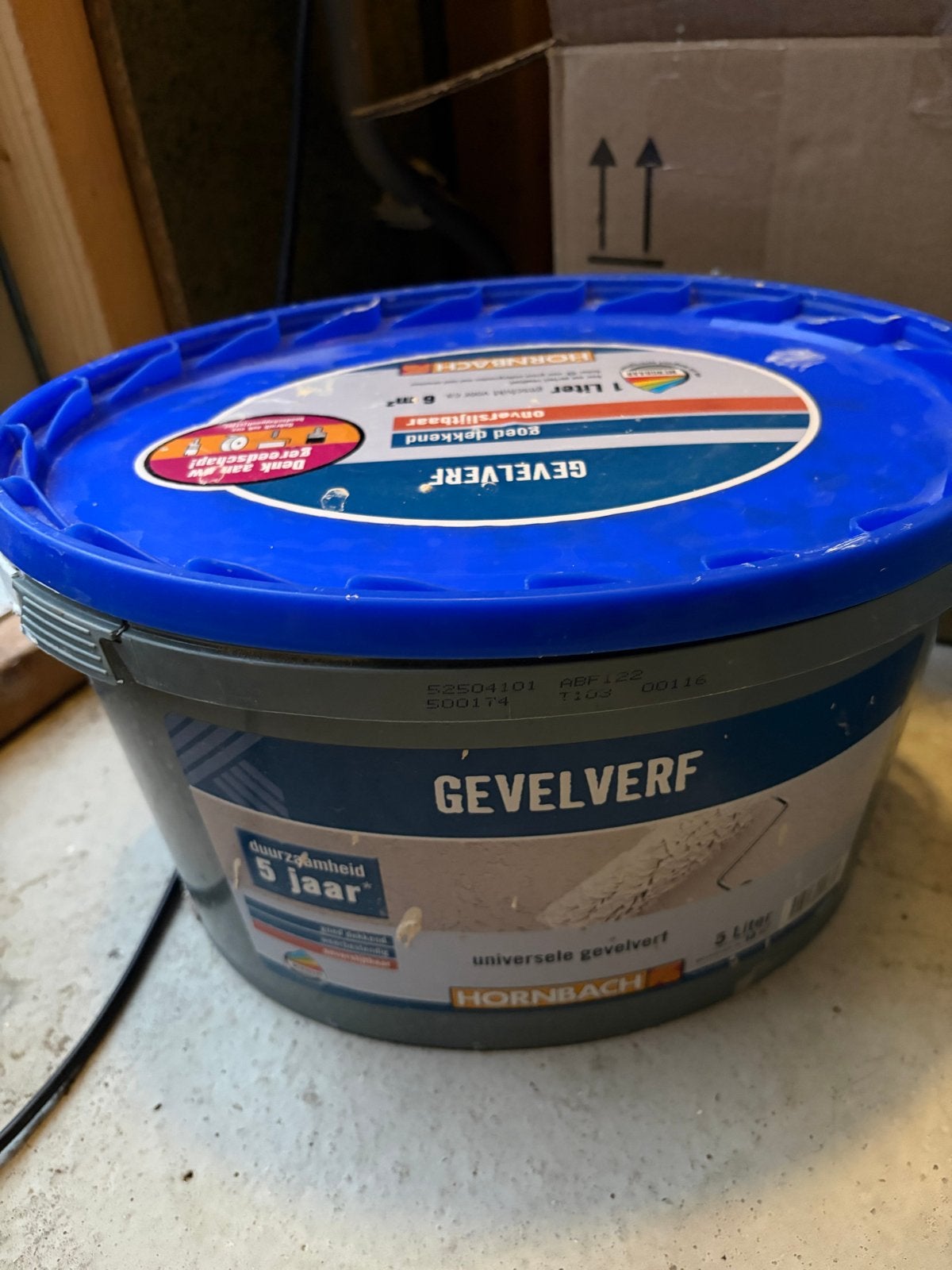 HORNBACH Gevelverf - 5 liter - Nieuw en Ongeopend, Doe-het-zelf en Verbouw, Ophalen, Overige kleuren, 5 tot 10 liter, Nieuw