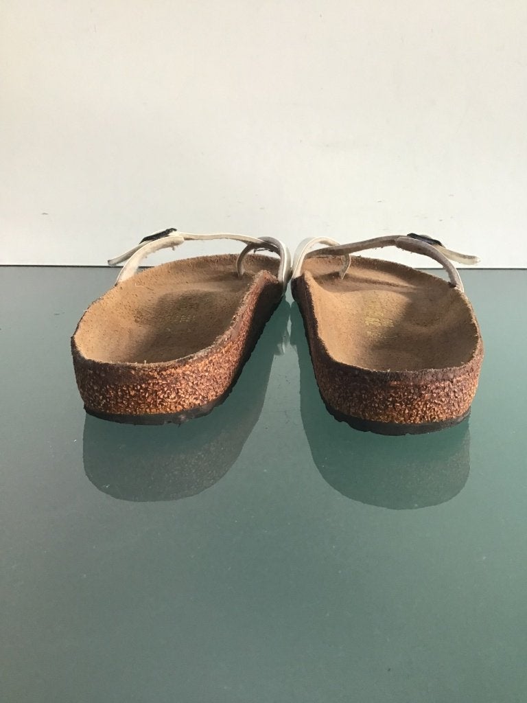 Birkenstock Piazza wit 39 slippers | Gratis verzenden, Kleding | Dames, Schoenen, Slippers, Verzenden, Wit, Zo goed als nieuw