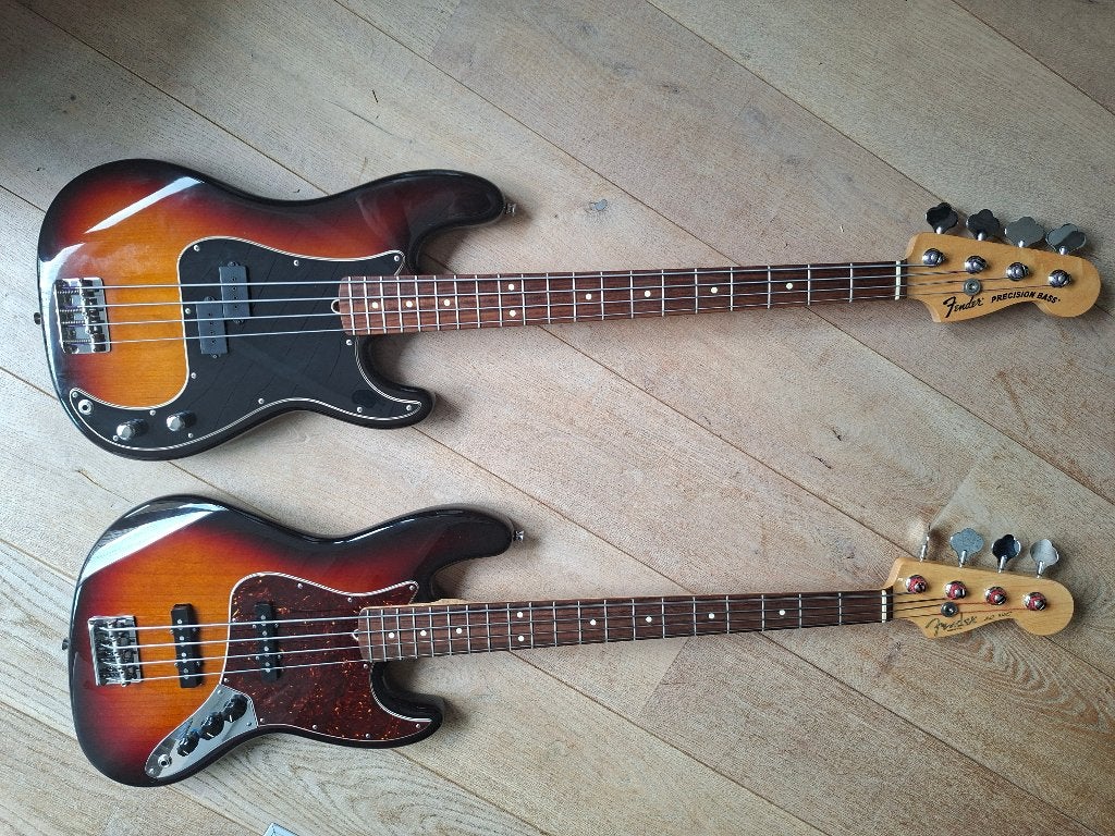 USA Fender Jazz bass  CS pickups en Fender Precision special, Ophalen of Verzenden, Gebruikt, Elektrisch