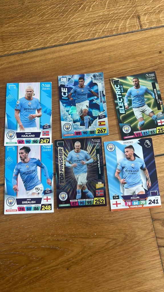 Manchester city voetbal kaarten 2023 panini, Ophalen, Zo goed als nieuw, Buitenlandse clubs, Poster, Plaatje of Sticker