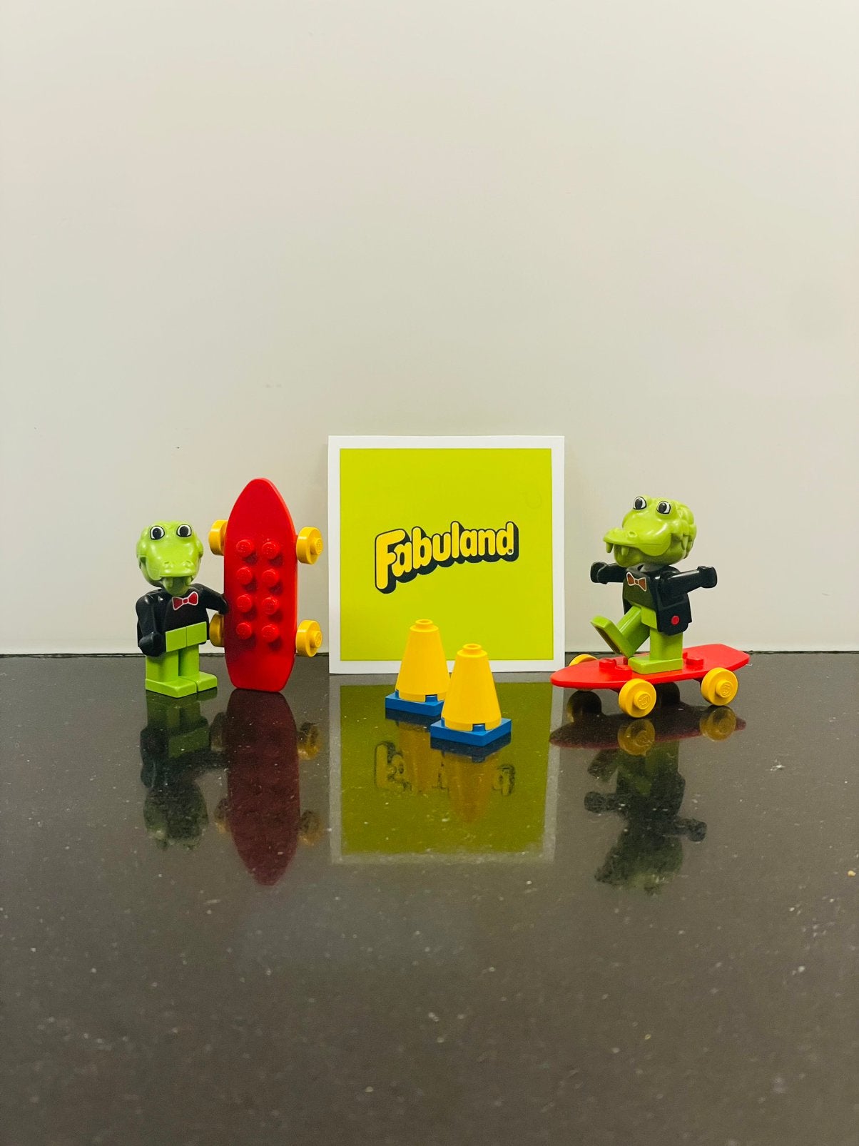 Lego Fabuland 3721 | Krokodil met Skateboard, Ophalen of Verzenden, Zo goed als nieuw, Lego