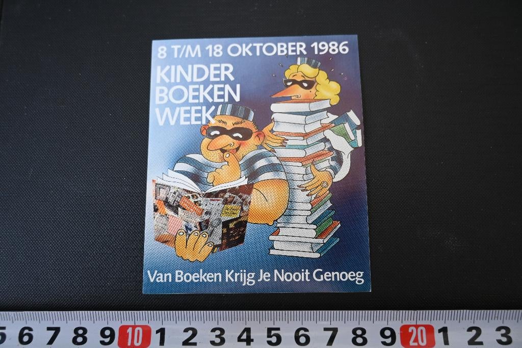 sticker kinderboekenweek 1986 strip boeven, Verzamelen, Ophalen, Zo goed als nieuw