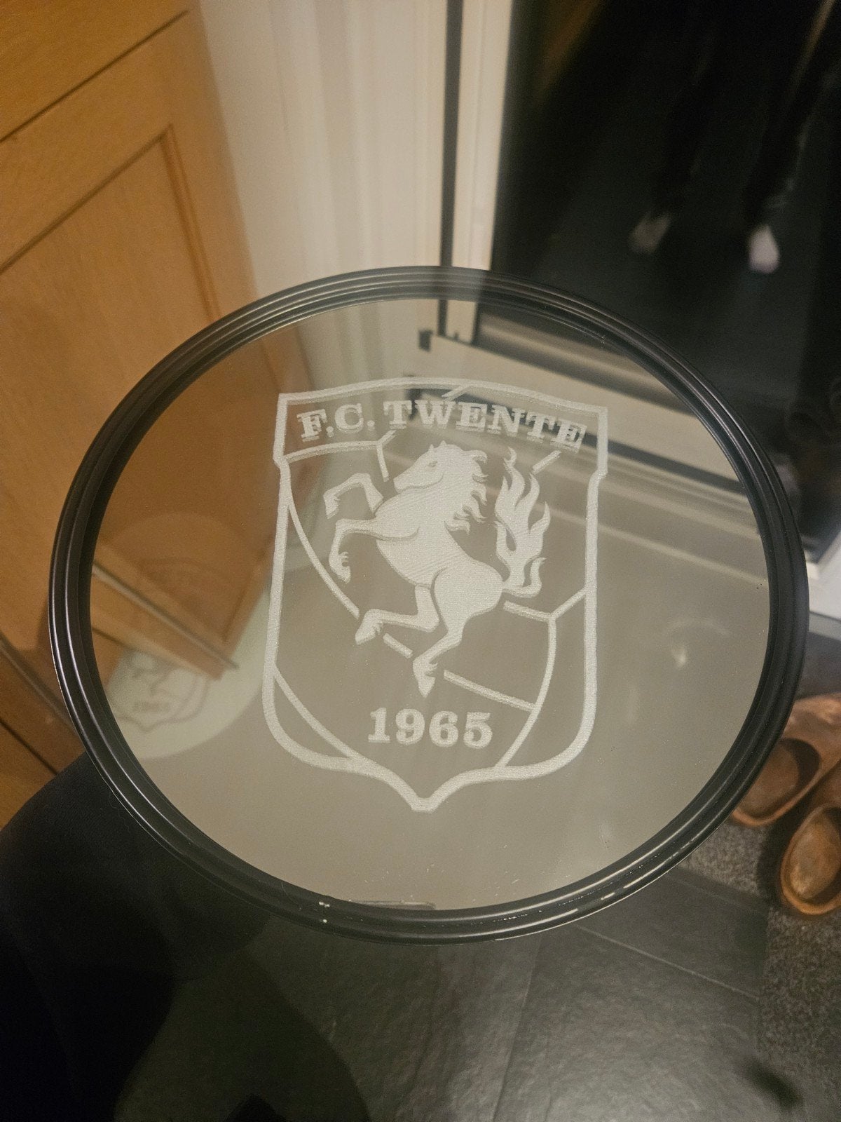 Fc twente spiegel rond, Verzamelen, Ophalen of Verzenden, Nieuw, F.C. Twente, Overige typen