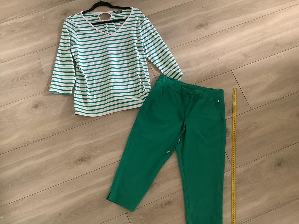 Travelstof capri S Helena Hart en top van Saint James, Kleding | Dames, Ophalen of Verzenden, Zo goed als nieuw, Driekwart, Maat 36 (S)