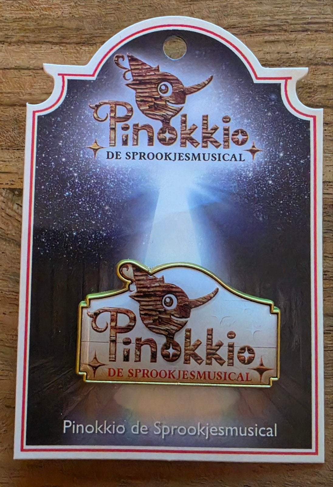 Efteling, Pinokkio de Sprookjesmusical Pin, Ophalen of Verzenden, Zo goed als nieuw, Overige typen