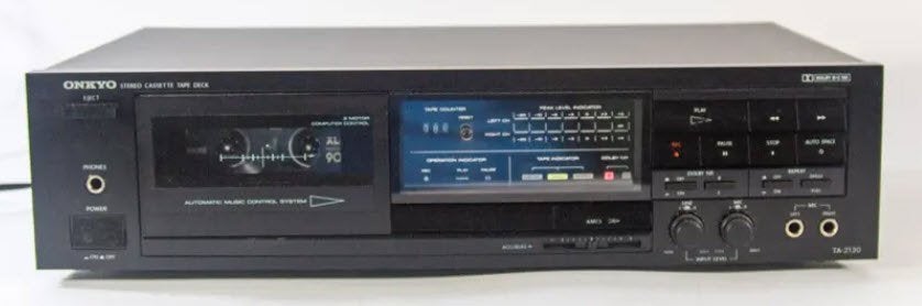 Onkyo TA-2130 Cassettedeck - Vintage Audio, Ophalen, Enkel, Overige merken, Tiptoetsen