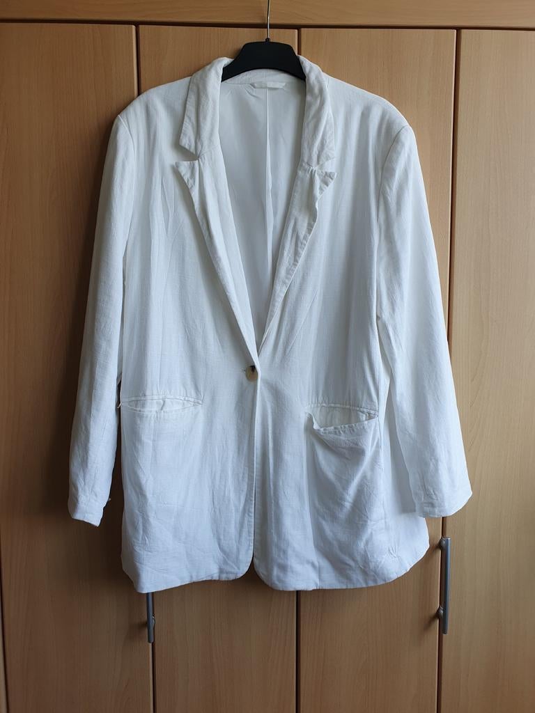 Hema witte blazer, Wit, Maat 42/44 (L), Ophalen of Verzenden, Zo goed als nieuw