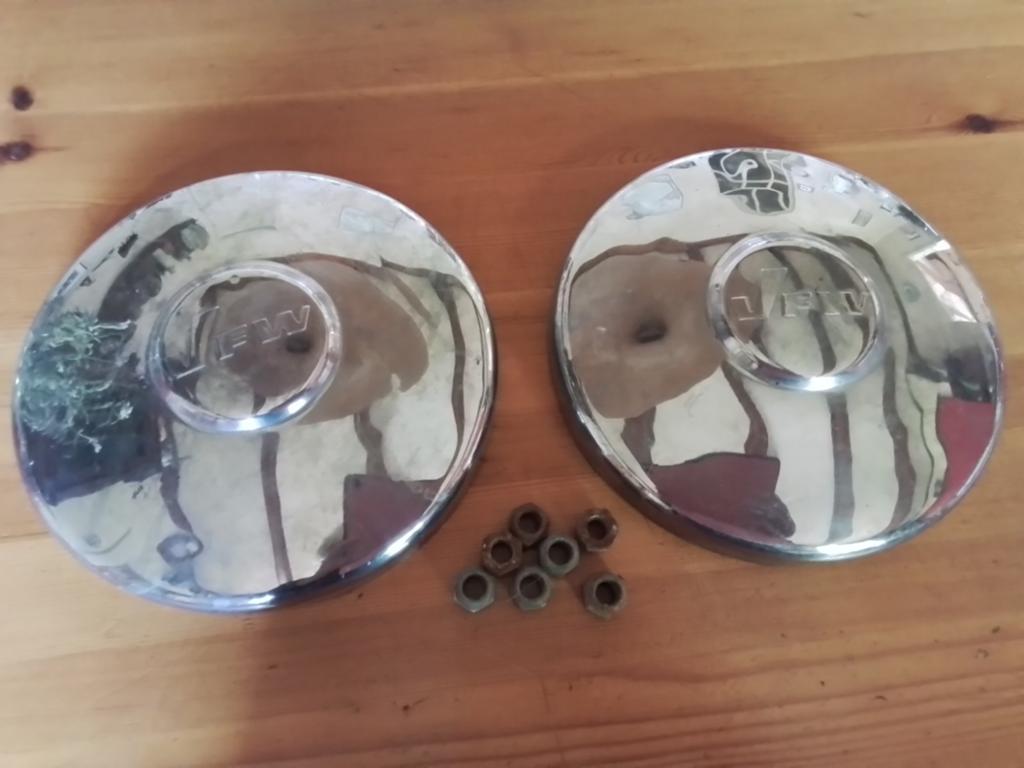 Wieldoppen voor vintage VWF caravan., Ophalen of Verzenden
