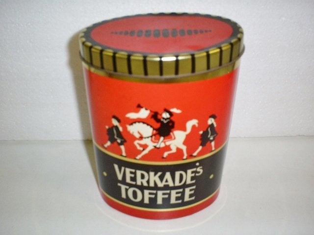 Verkade's toffee - mooi nostalgisch blik, Ophalen of Verzenden, Zo goed als nieuw, Overige, Verkade