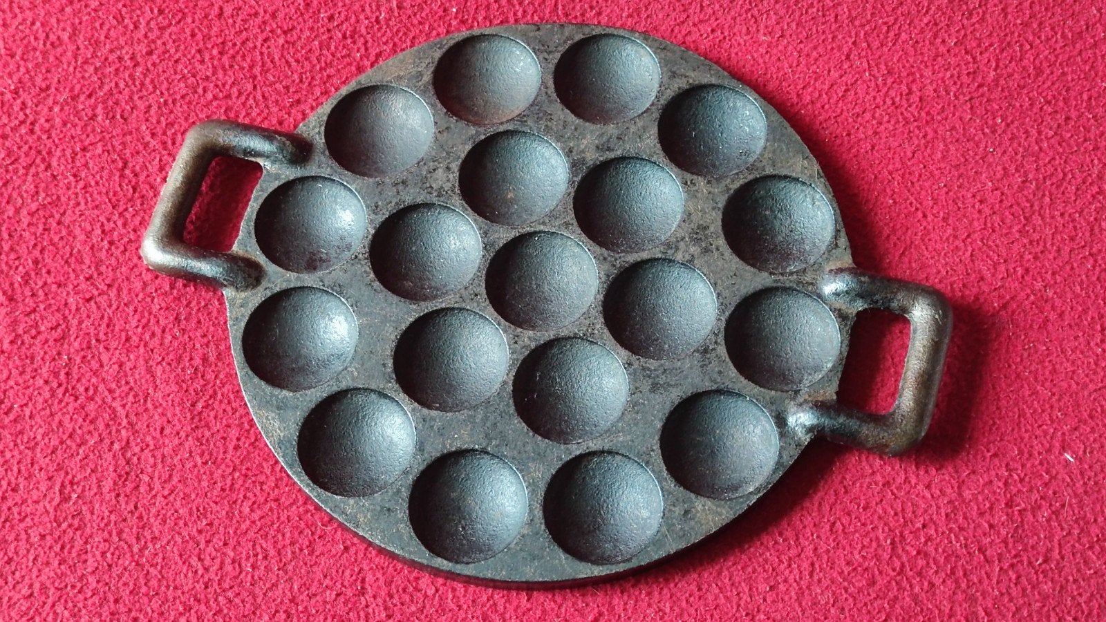 TOPSTAAT Koopmans poffertjesplaat / poffertjespan - 3058 gr, Ophalen of Verzenden, Gietijzer