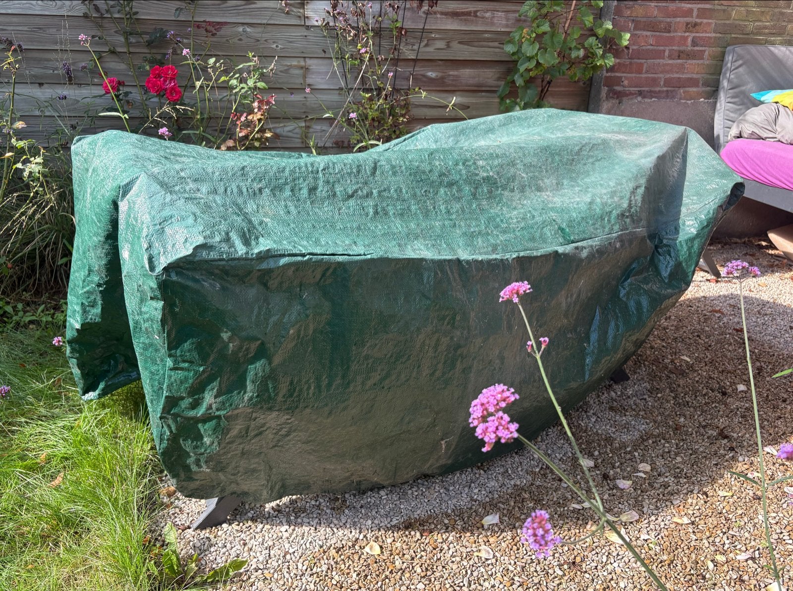 Groen tuintafel hoes 90x160 voor tuinmeubelen - Gebruikt, Gebruikt, Minder dan 4 meter, Overige typen, Minder dan 2 meter