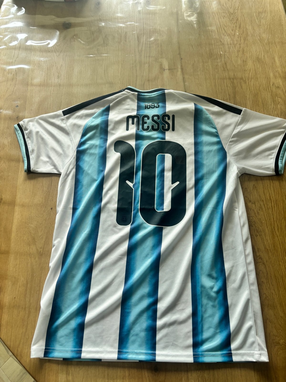 Argentinië Messi Thuisshirt WK 2022 - Maat L, Kleding | Heren, Sportkleding, Maat 52/54 (L), Blauw, Nieuw, Ophalen of Verzenden