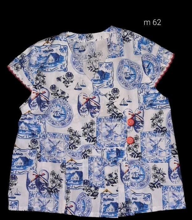 Handgemaakt Zomerjurkje hollands Stijl Maat 62, Meisje, Jurkje of Rokje, Handgemaakt, Nieuw