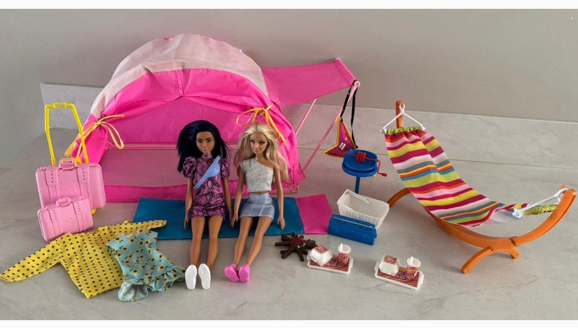 Barbie gaat kamperen, Ophalen of Verzenden, Gebruikt, Barbie