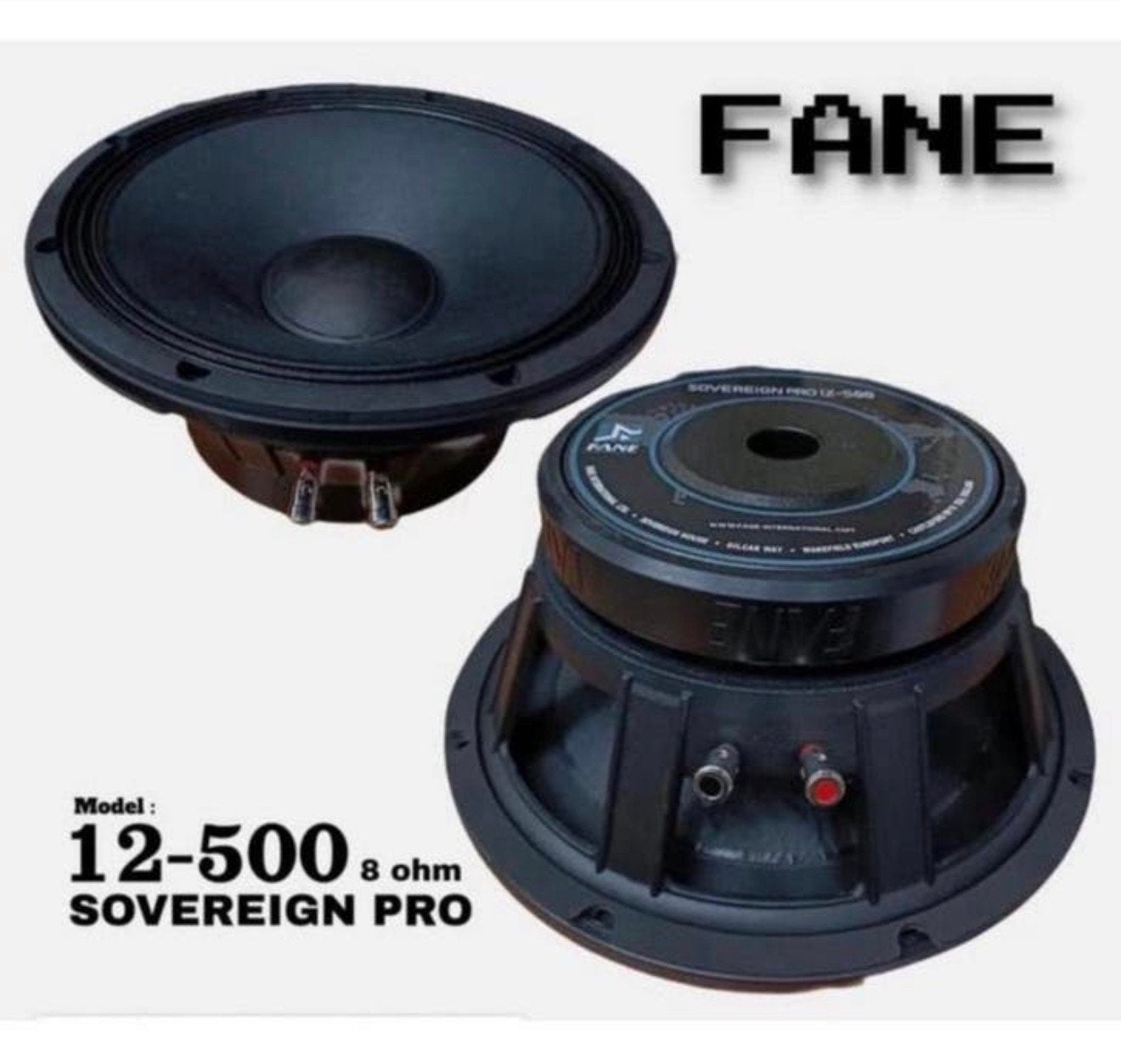 Fane Sovereign Pro 12-500 NIEUW 8ohm 500W 12” Luidspreker XL, Nieuw, Ophalen of Verzenden, H, H