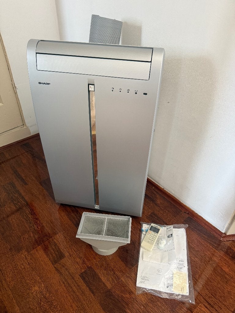 Sharp CV-P09FR Mobiele Airconditioner, Ophalen, Gebruikt, Minder dan 60 m³, 3 snelheden of meer