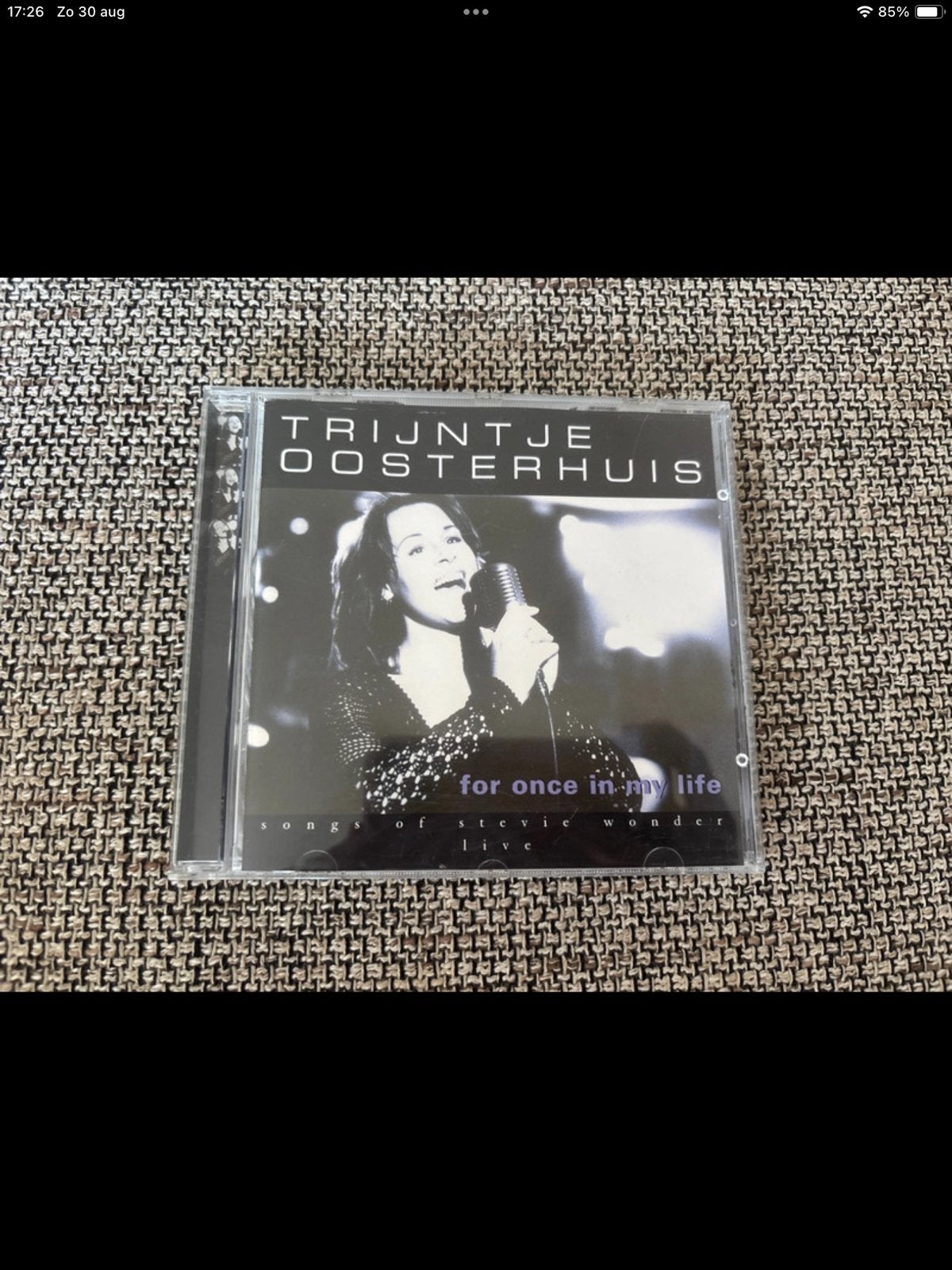 Trijntje Oosterhuis - For Once In My Life (CD), Gebruikt, Pop, Ophalen of Verzenden, Live-album