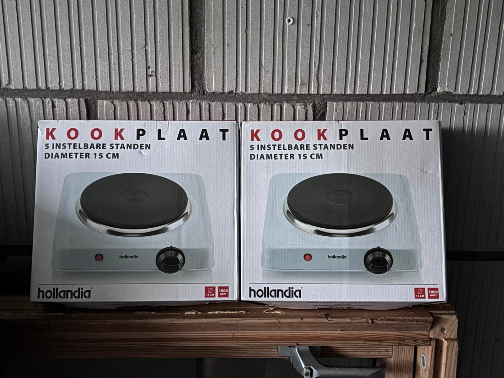2x Kookplaat Hollandia, Witgoed en Apparatuur, Ophalen, 3 kookzones of minder, Zo goed als nieuw, Vrijstaand