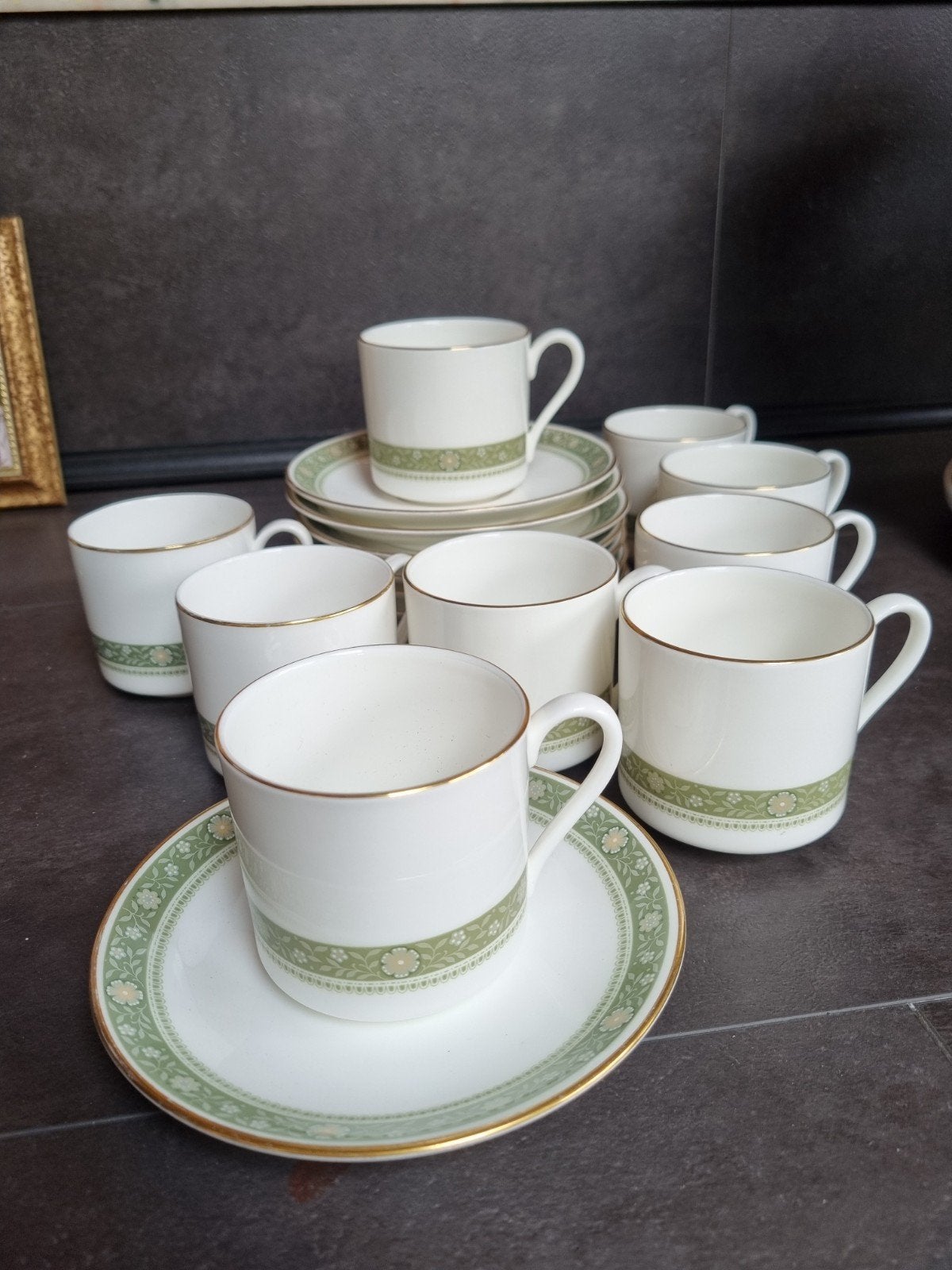 18-delig Royal Doulton Rondelay porseleinen koffieservies, Antiek en Kunst, Antiek | Servies los, Ophalen of Verzenden