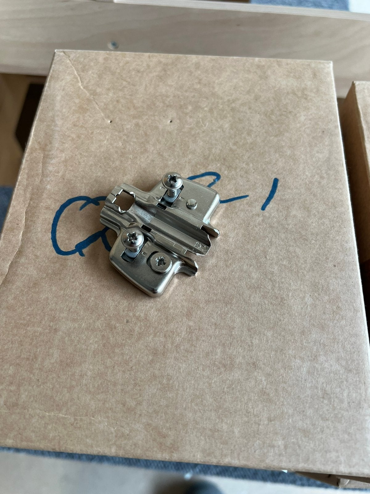Hettich scharnier plaatje 3.0 mm 50 stuks, Ophalen of Verzenden, Nieuw, Scharnier