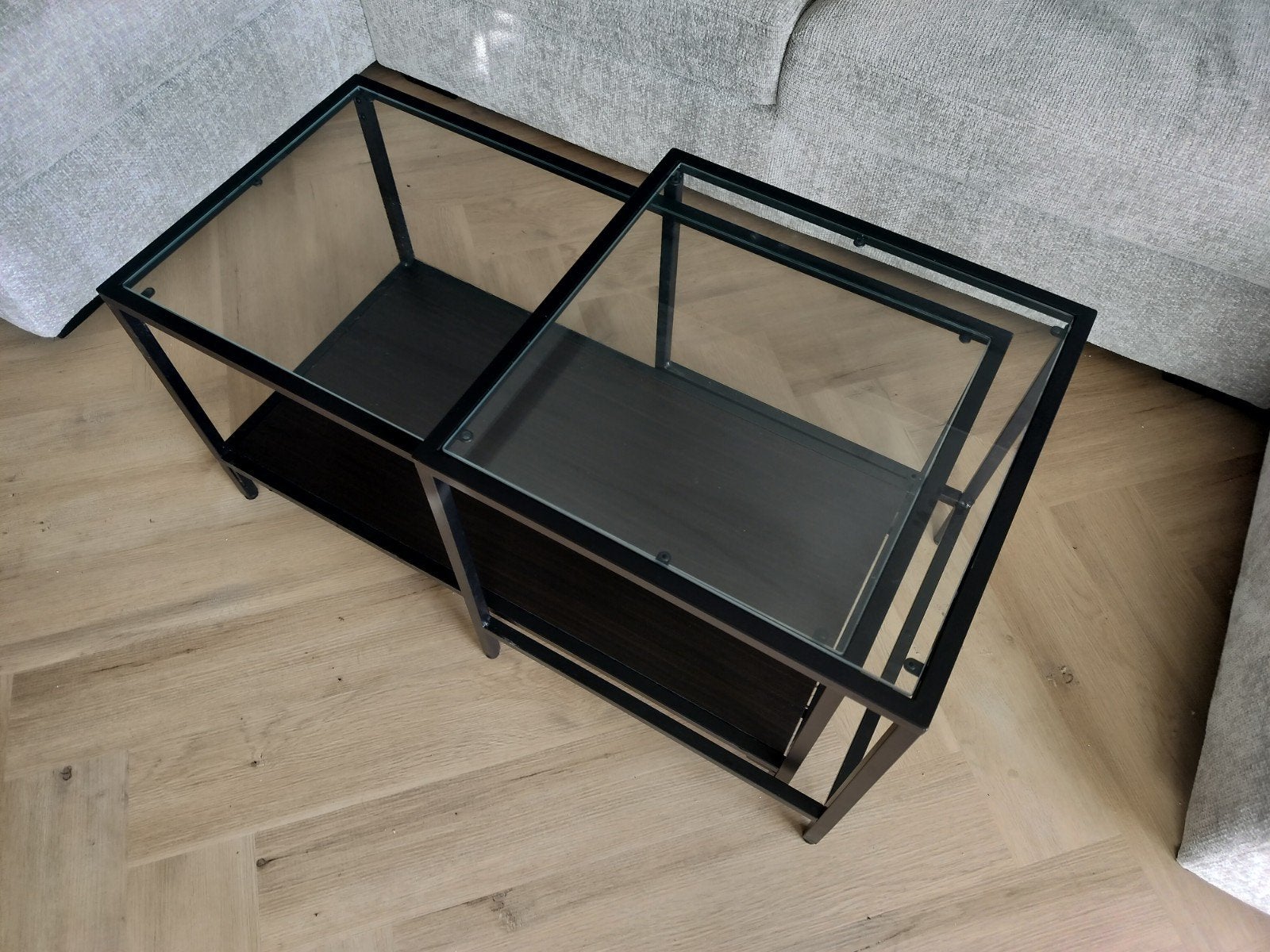 Gloednieuwe Ikea Vittsjö uitschuifbare salontafel, Ophalen, Nieuw, Rechthoekig, 50 tot 100 cm