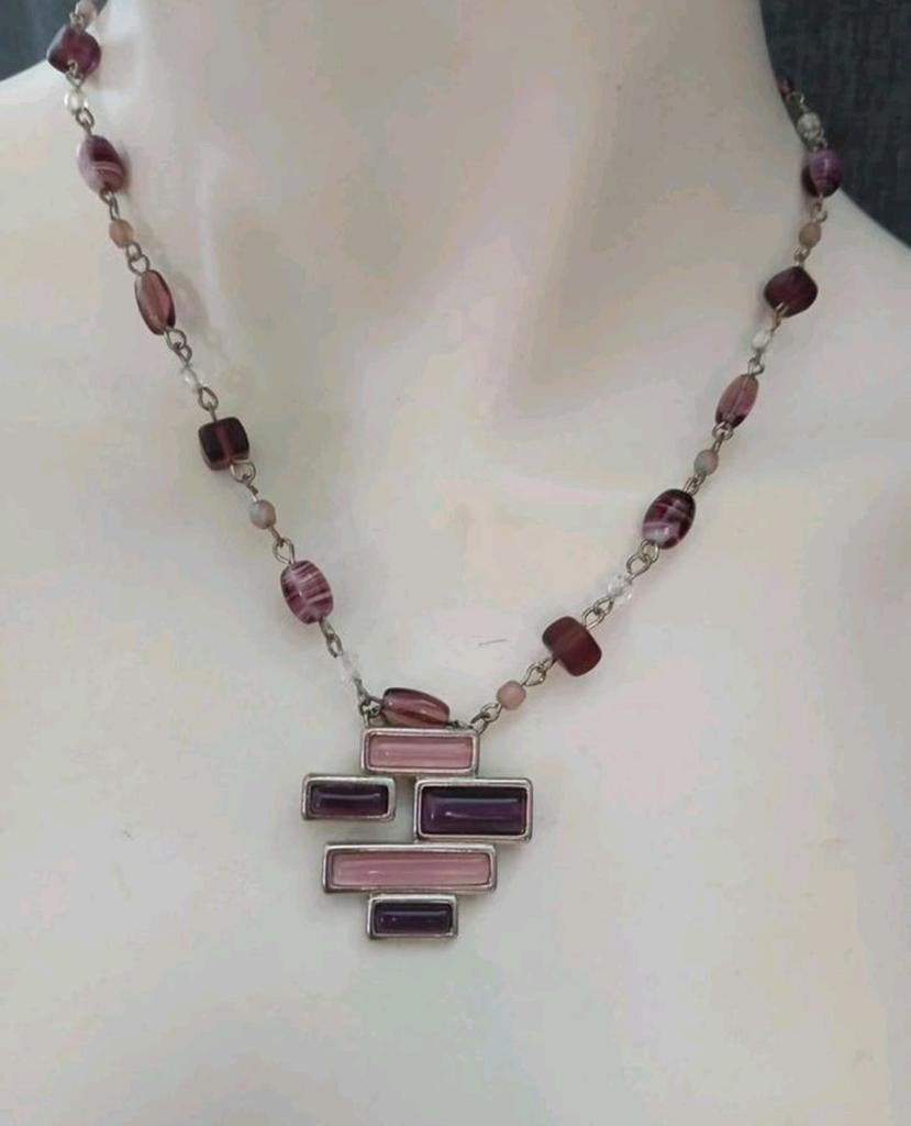 Vintage ketting, Ophalen of Verzenden, Zo goed als nieuw, Overige materialen