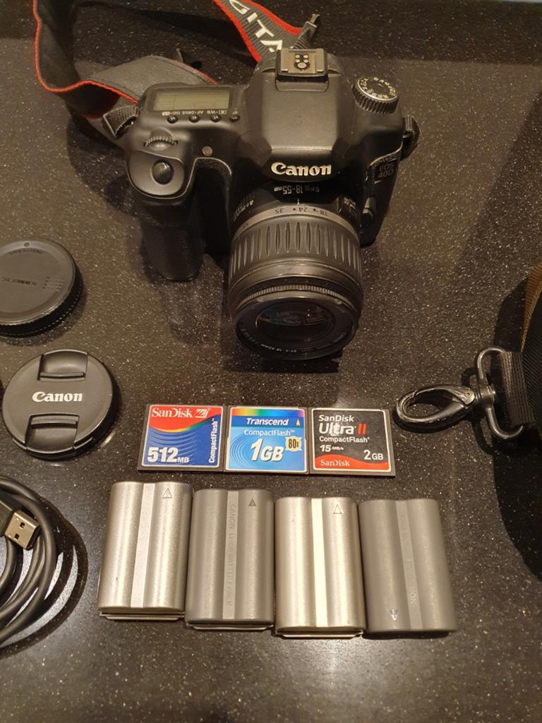 Canon EOS 40D DSLR Camera, Gebruikt, Spiegelreflex, Canon, 10 Megapixel