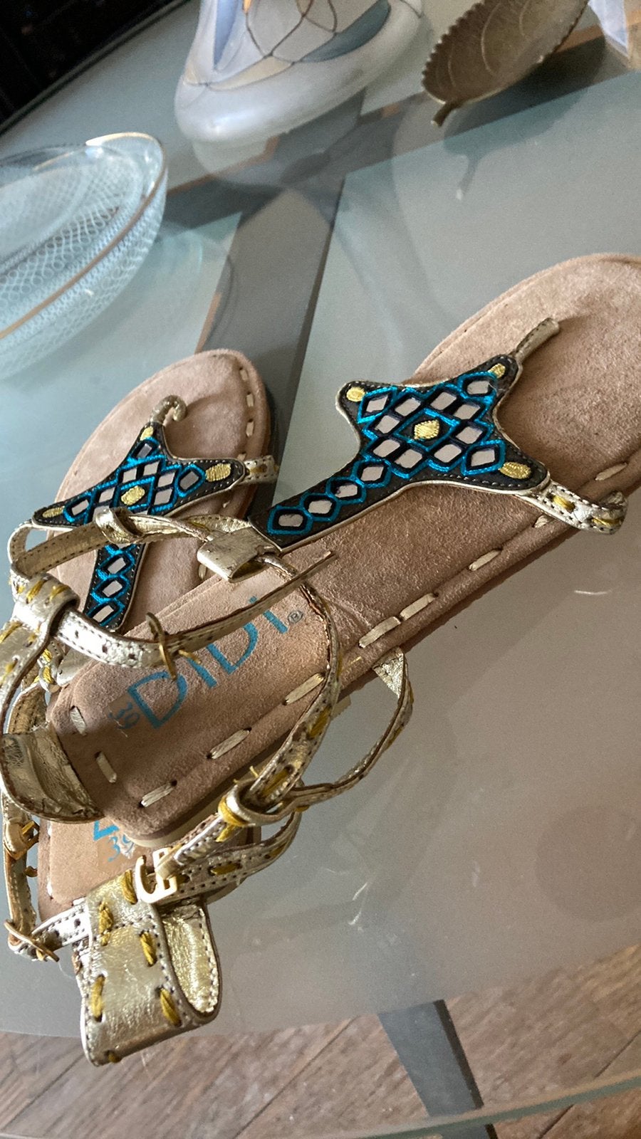 Didi. Sandalen plat nieuw 39, Ophalen of Verzenden, Zo goed als nieuw, Sandalen of Muiltjes