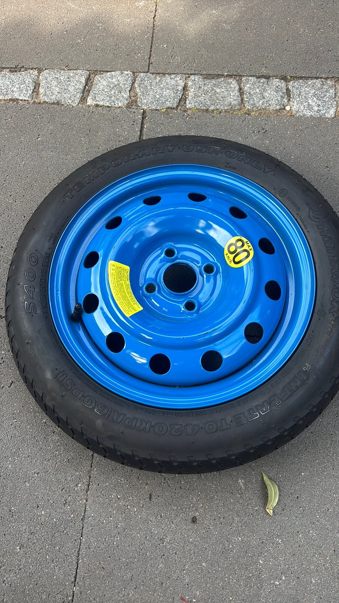 Reserveband thuiskomer kia, Ophalen